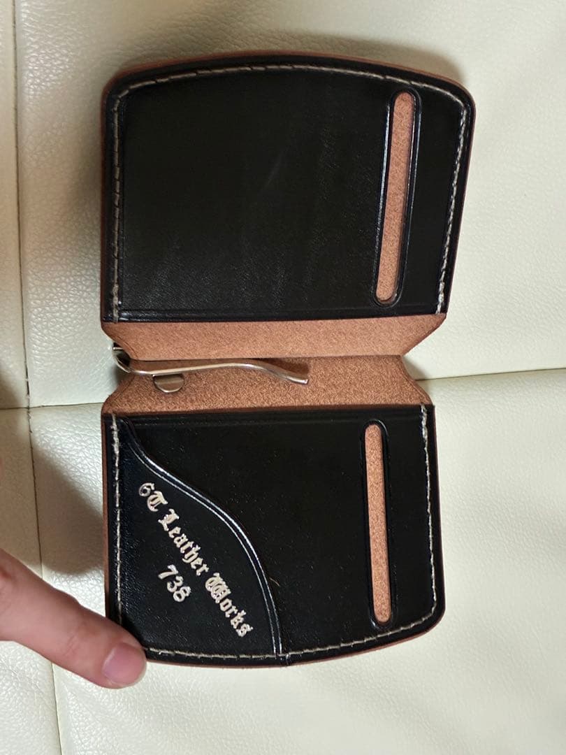 6t leather works マネークリップ