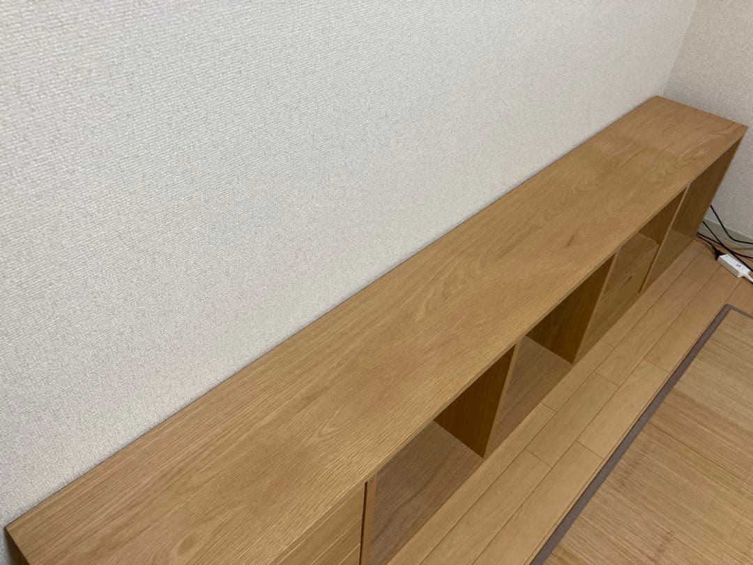 無印良品　スタッキングシェルフ・５段・オーク材