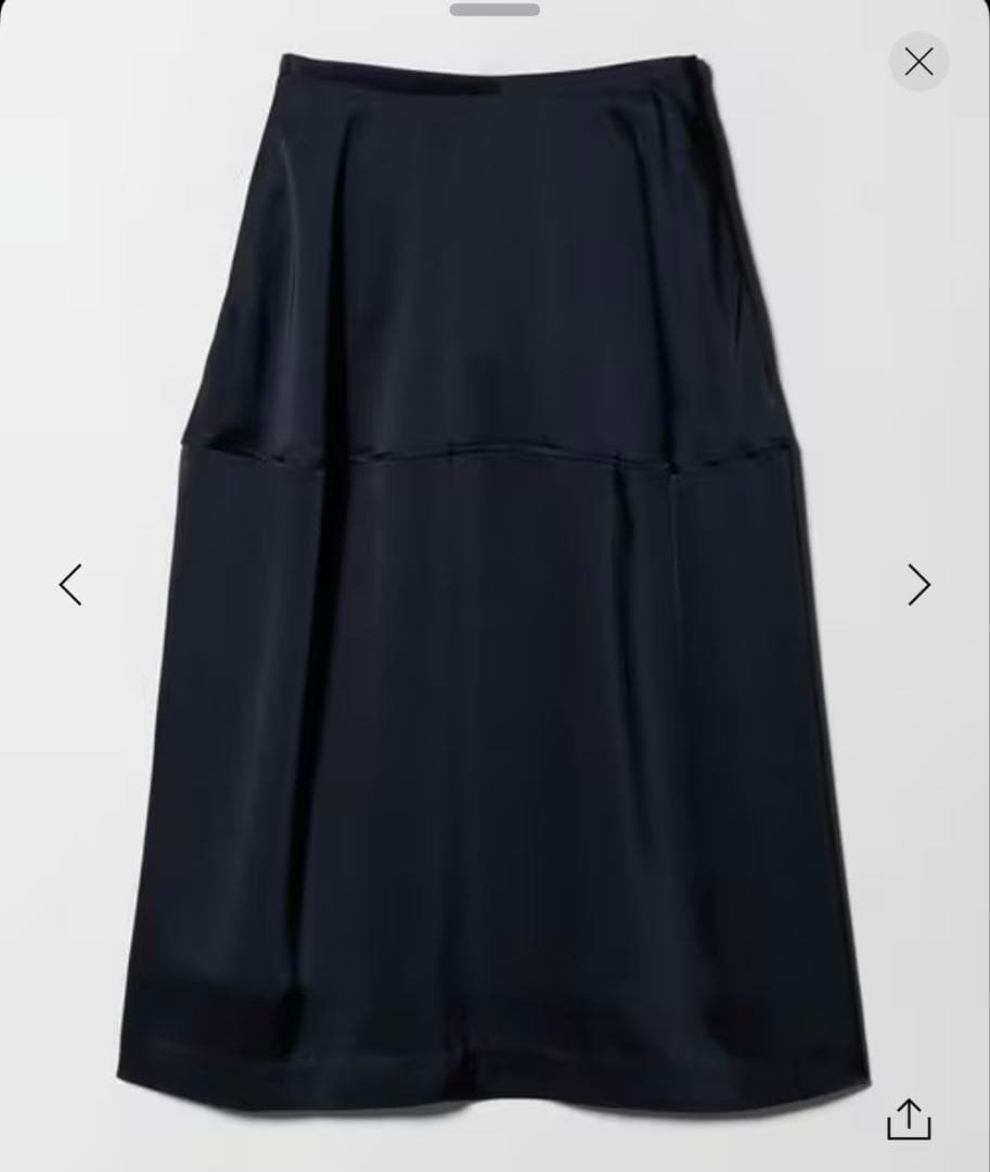 新品未使用　ユナイテッド　アローズ　サテンコクーンスカート　M（38）