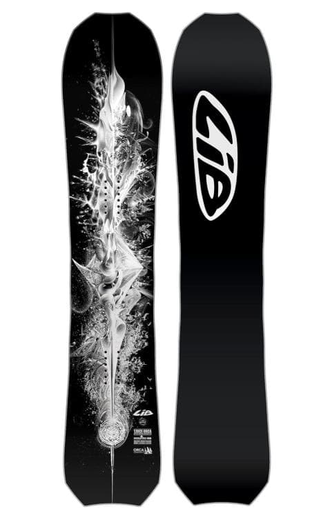 Lib Tech スノーボード 黒と白のデザイン