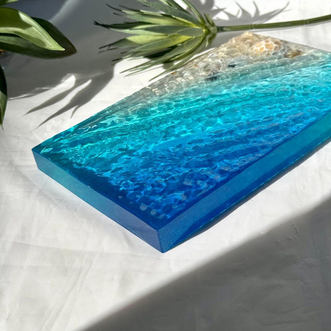 海の置き物　インテリアアート　オーシャンアート　南国　珊瑚　貝殻