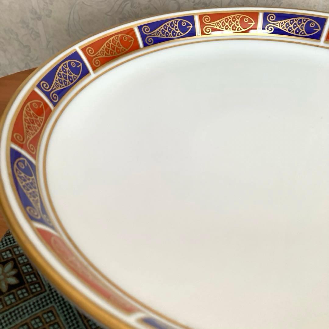 香蘭社　大皿　盛り鉢　魚　金彩　30cm　最終です。