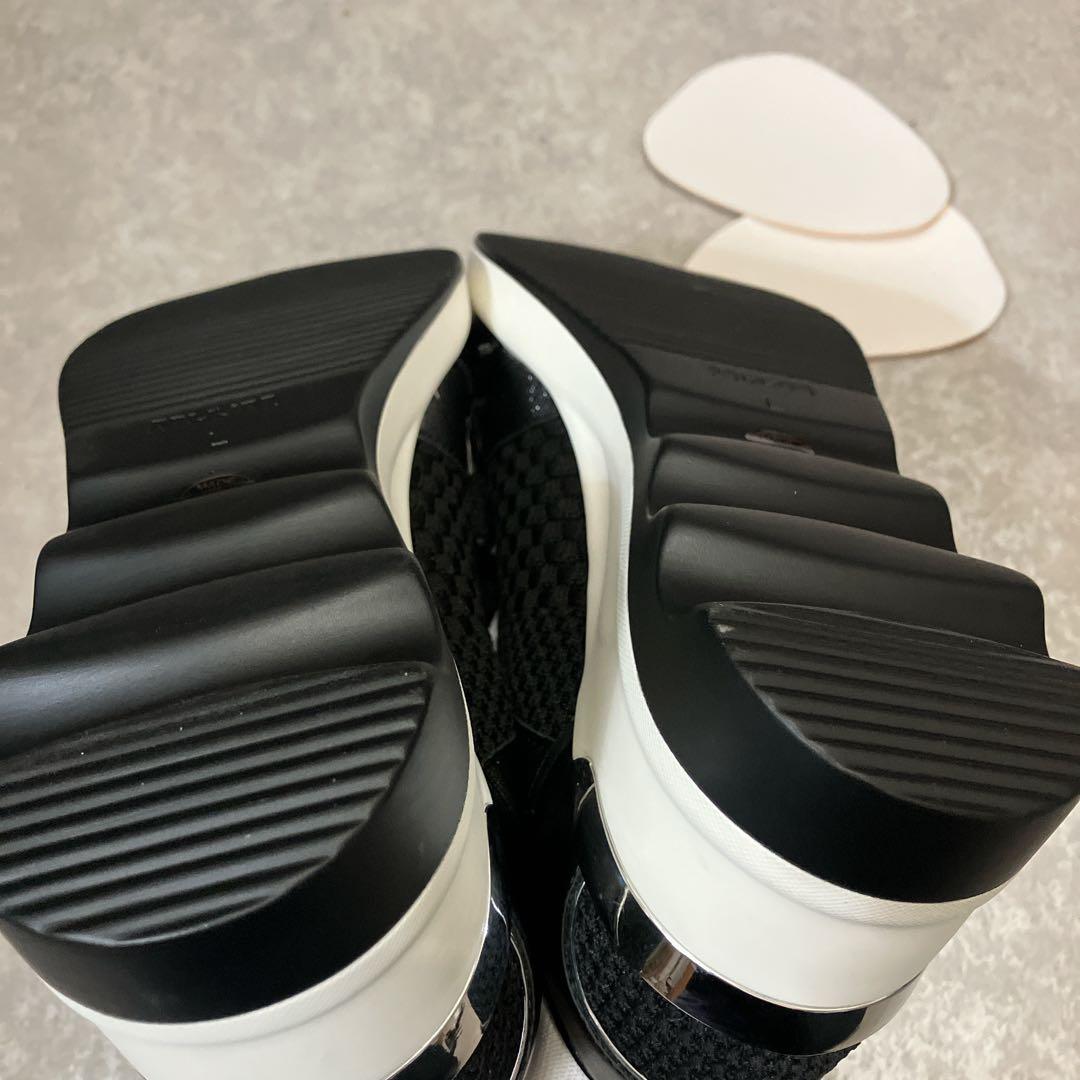 【新品タグ付き】銀座ワシントン、ヒールスニーカー、Lサイズ