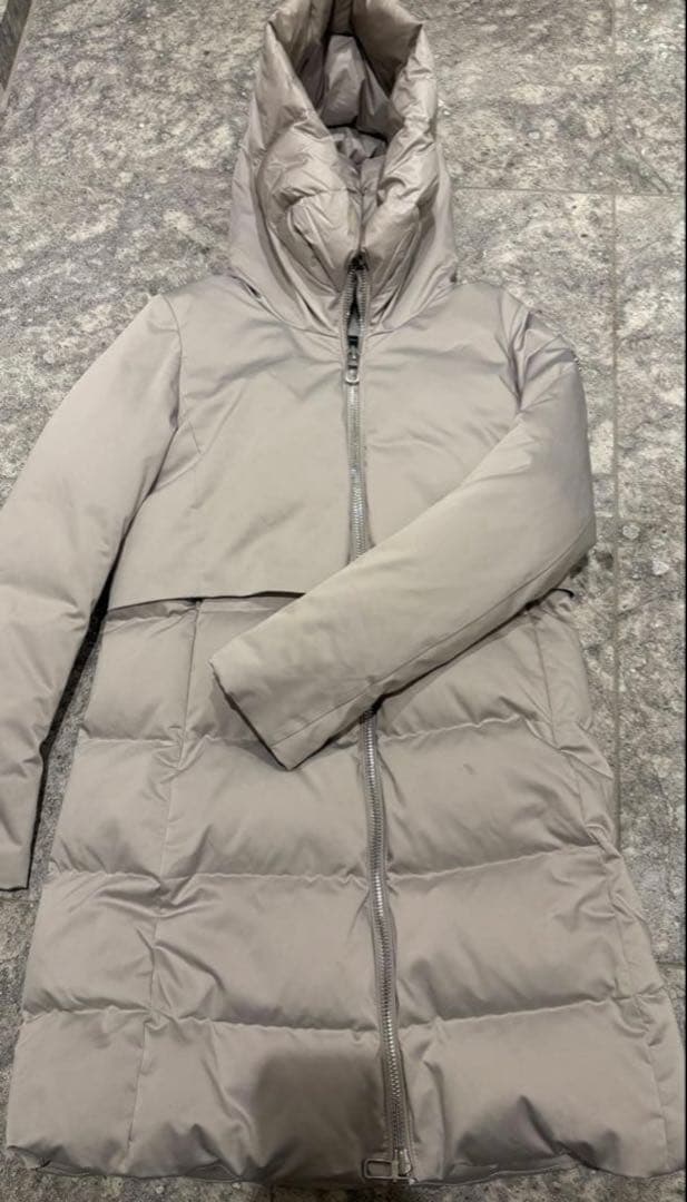 DUNO ロングダウンジャケット ダウンコート　サイズ40 グレージュ