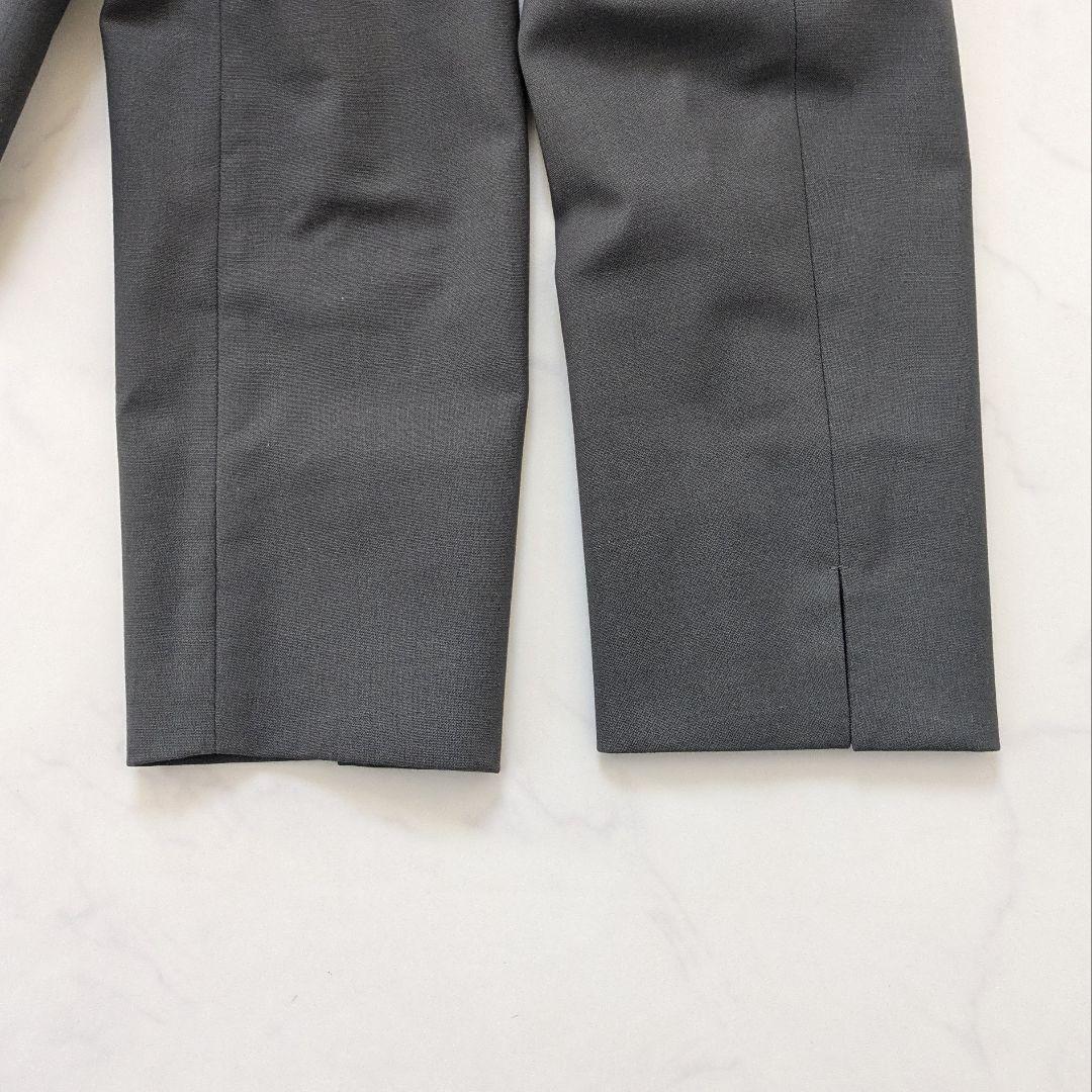 【美品 40】グリーンレーベルリラクシング カチリラ ノーカラー パンツ スーツ