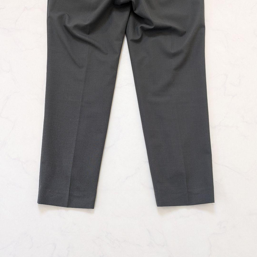 【美品 40】グリーンレーベルリラクシング カチリラ ノーカラー パンツ スーツ