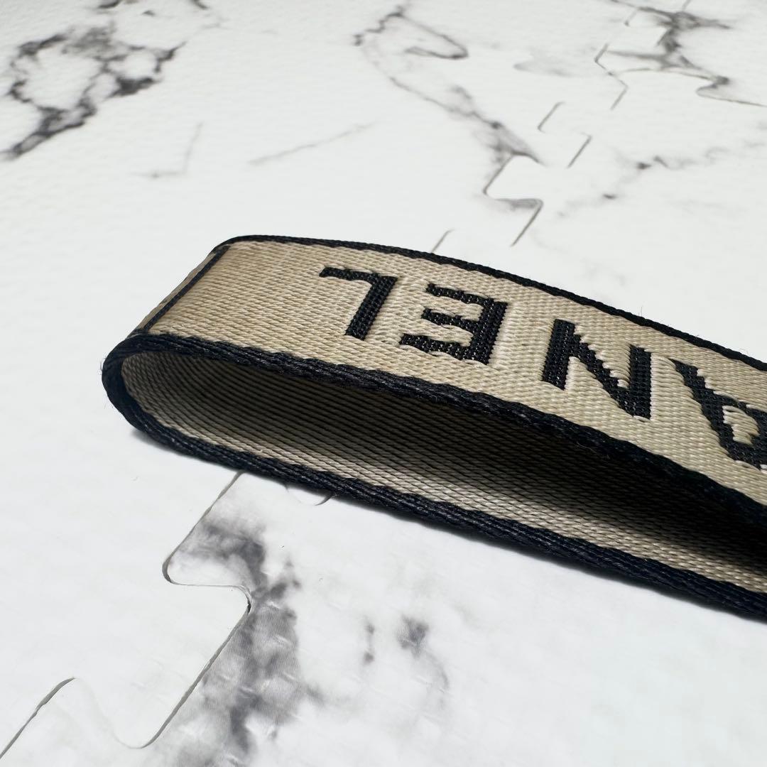 シャネル　ネックストラップ　スポーツライン　ロゴリボン　キーリング　ココマーク