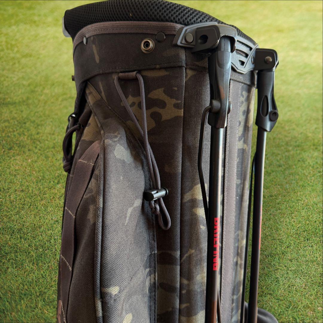 おまけ有　ブリーフィング　キャディバッグ　迷彩　カモフラ　黒　グリーン　CR-4