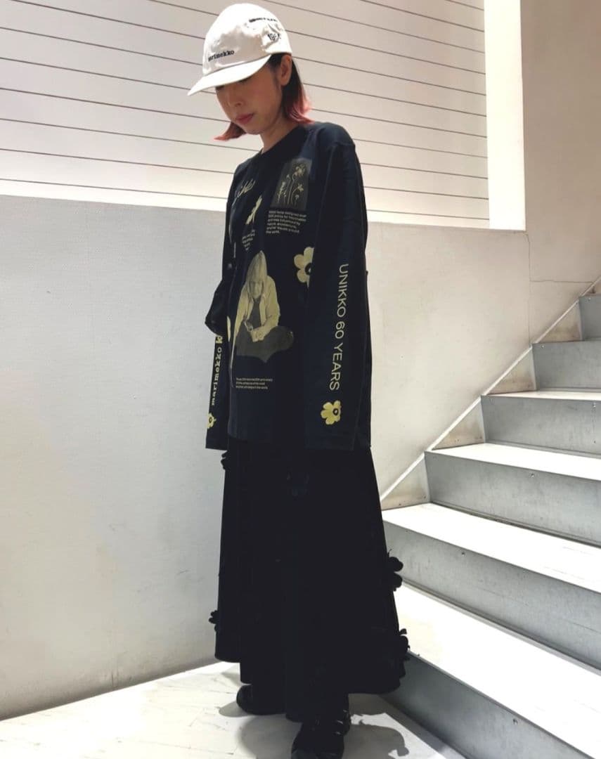 【入手困難✨未使用級】marimekko UNIKKO 60周年　キャップ　白