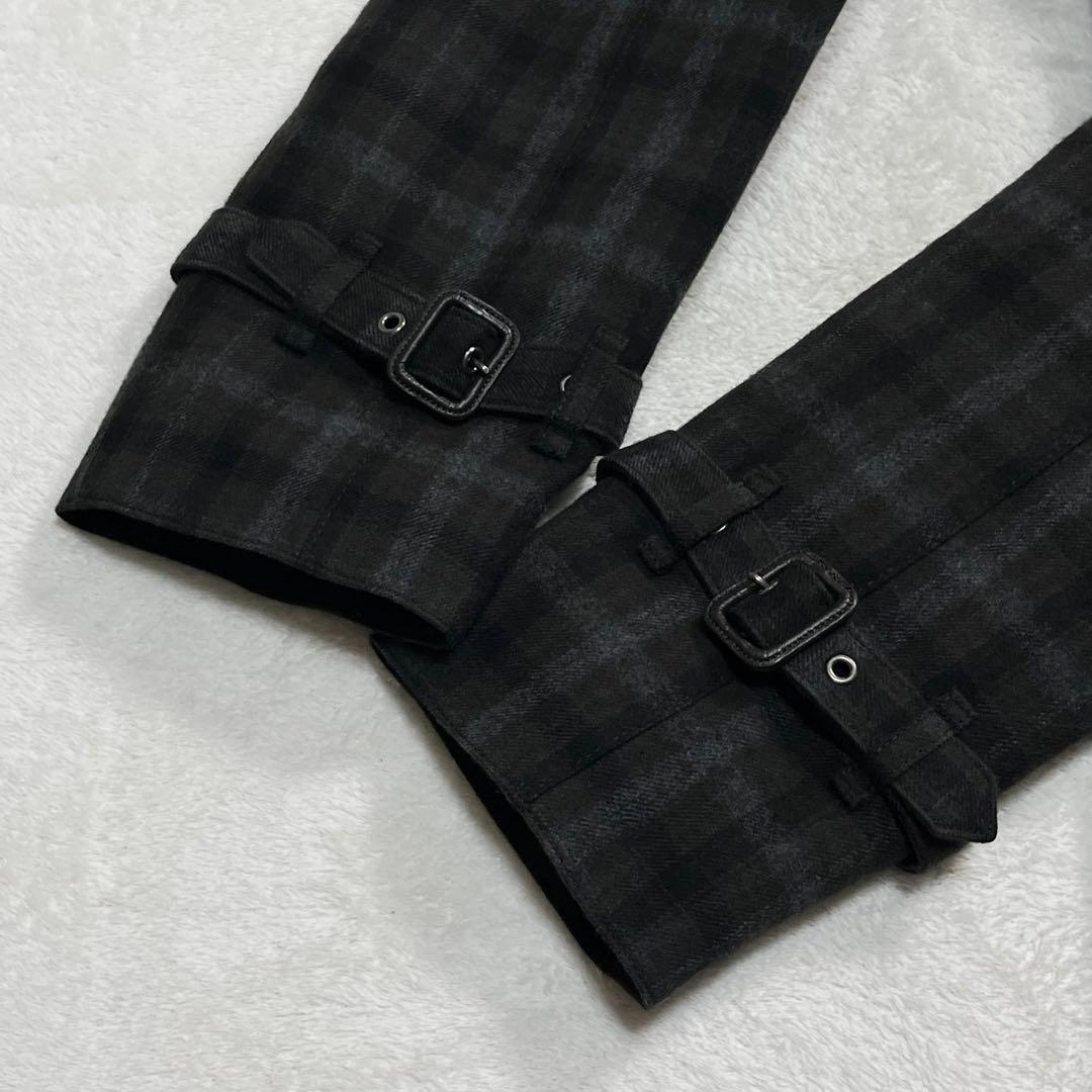 美品『マッキントッシュ フィロソフィー』チェックトレンチコート 中綿キルティング