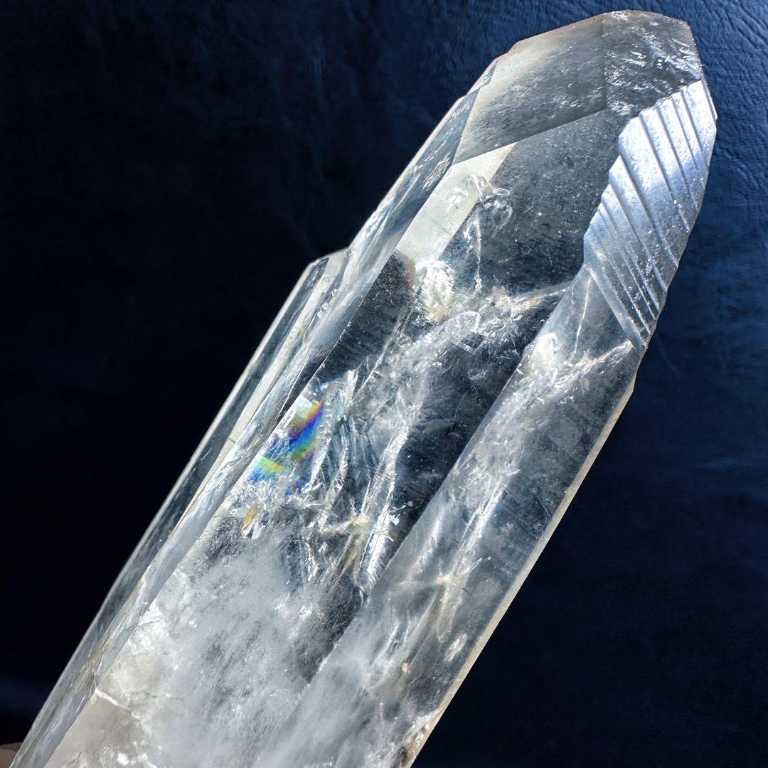 希少高透明度❗️マニカラン産レインボー☆ヒマラヤ水晶クラスター強いパワーA1443