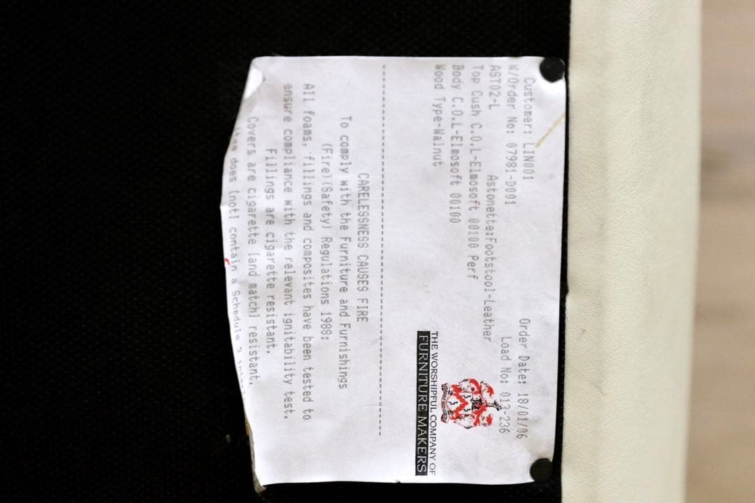 GMGF139○IDC大塚家具 LINLEY リンレイ オットマン フットスツー