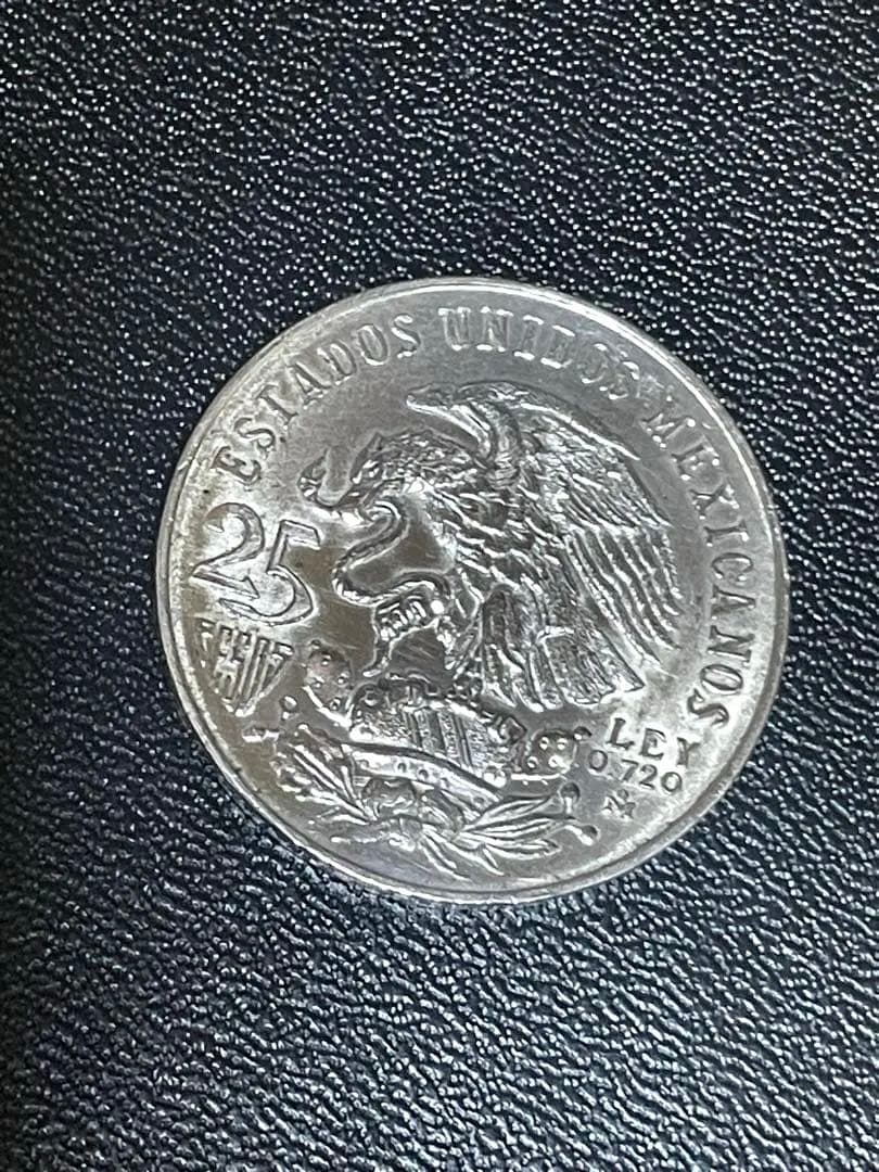 ク*カ様 メキシコオリンピック記念25ペソ 1968年