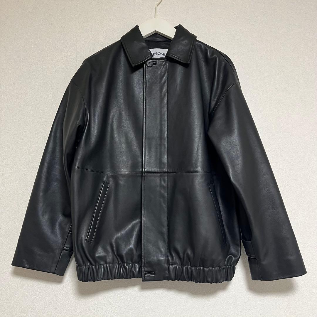 BABYLONE レザーカバーオールジャケット