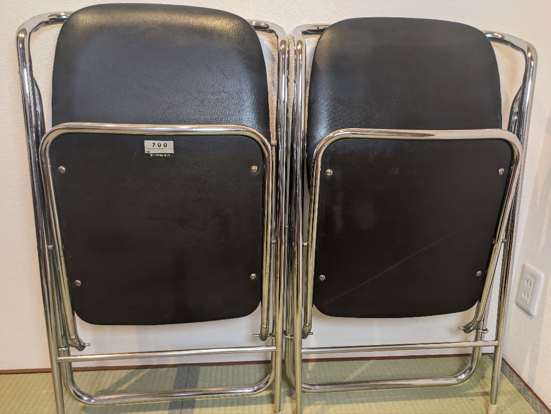 ウチダ パイプ椅子 折りたたみ椅子 4脚 UCHIDA