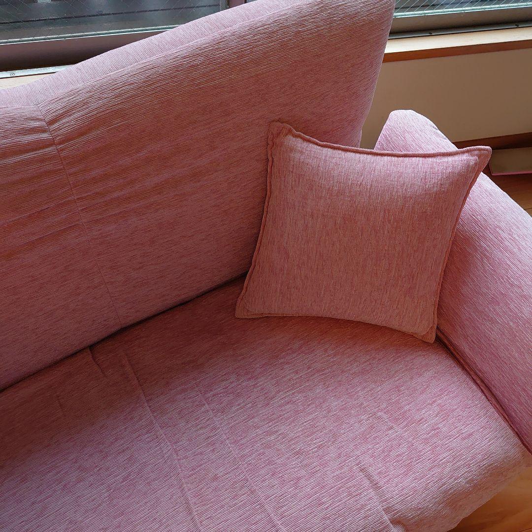 ☆新生活のお供に☆ ソファーベッド クッション付き  2人掛け用