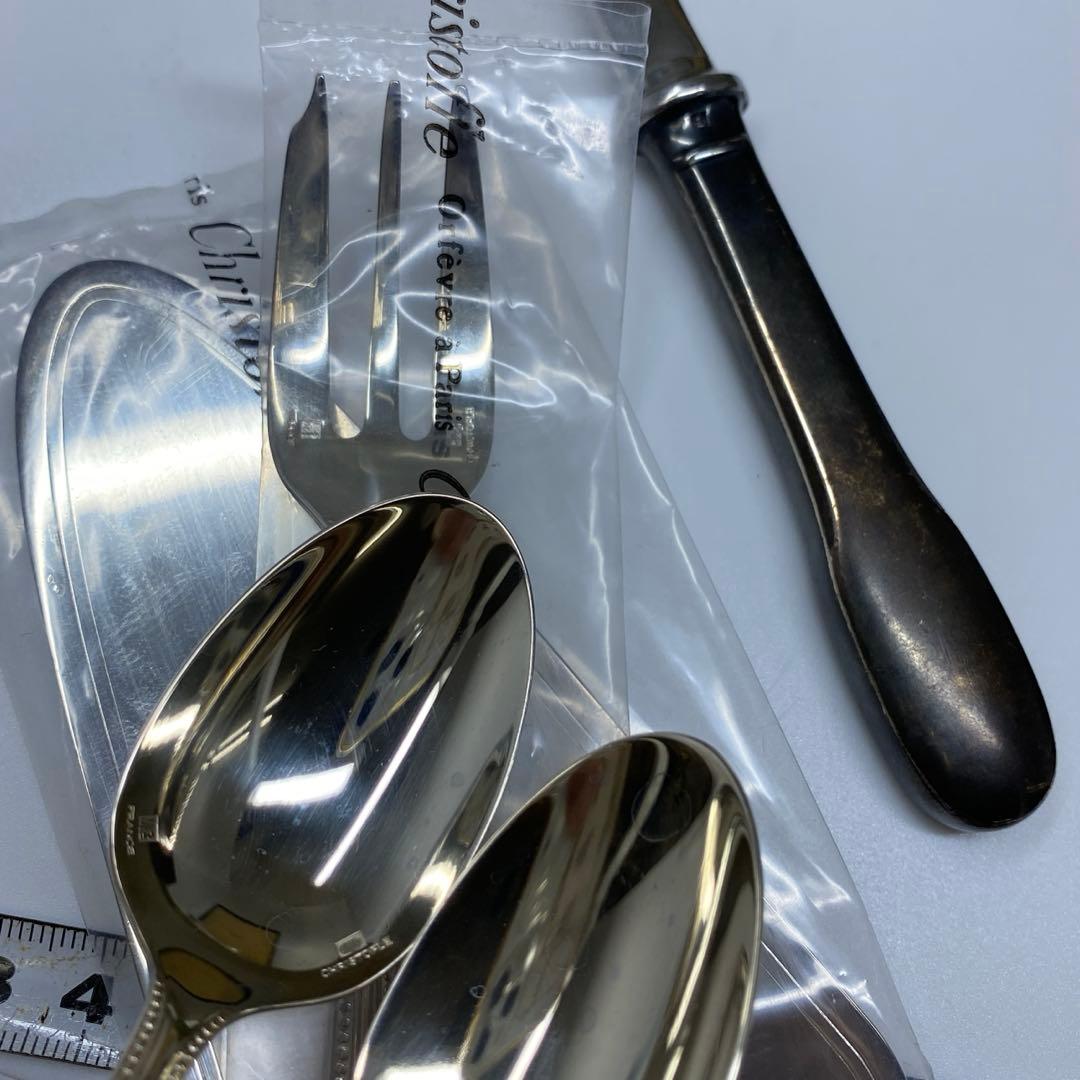 クリストフルカトラリーセット等21点　共箱　938gトトカ東さ7-0817☆2F