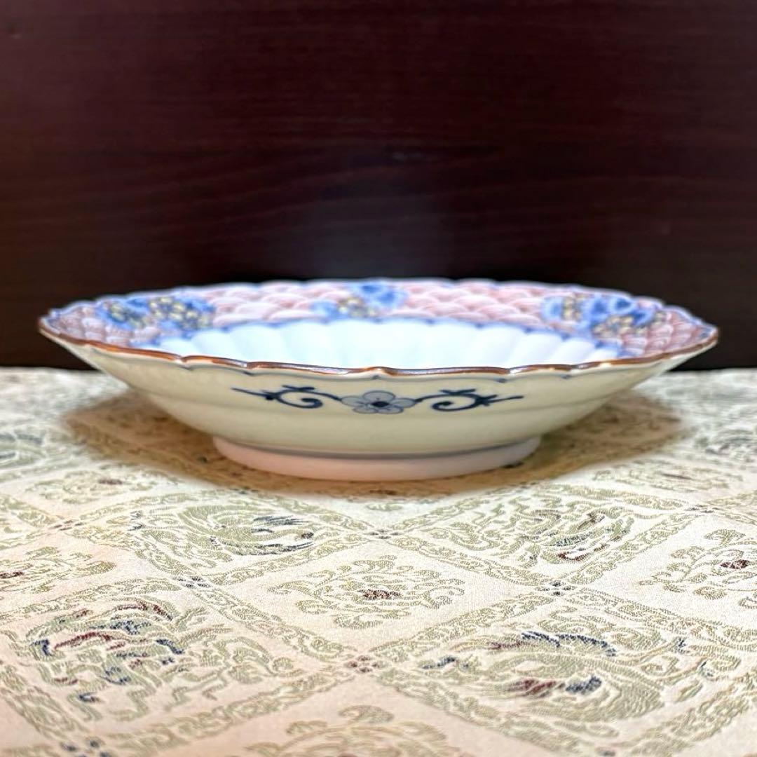 未使用保管品✨九谷焼 銀泉窯 色絵鳳凰文 7号皿✨三浦晃禎 皿 中皿 中鉢 浅鉢