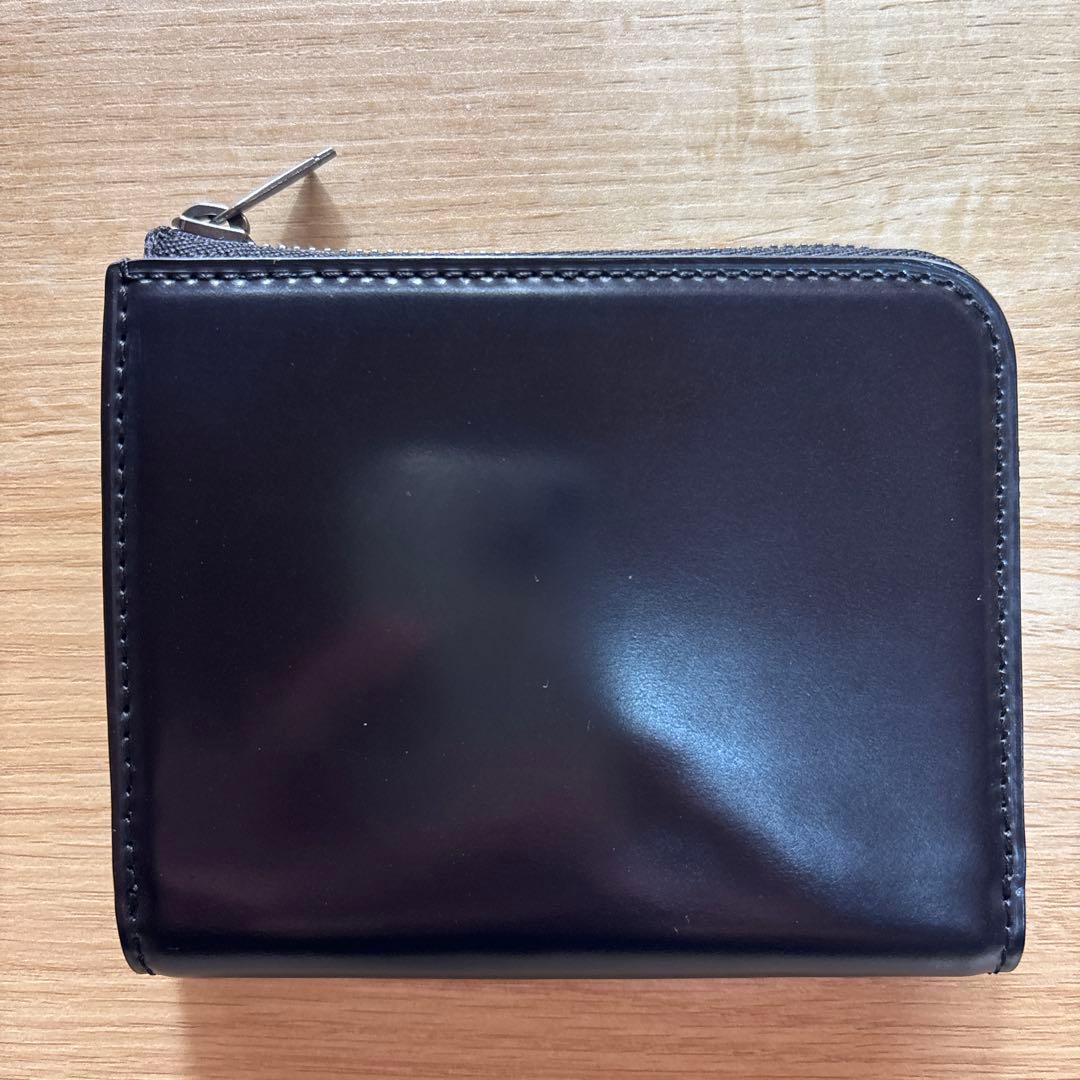 CRAFSTO L字ファスナー財布 コードバン　ブラック