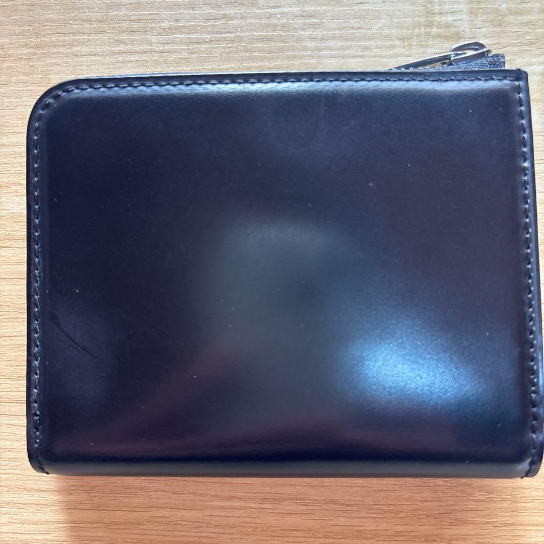 CRAFSTO L字ファスナー財布 コードバン　ブラック