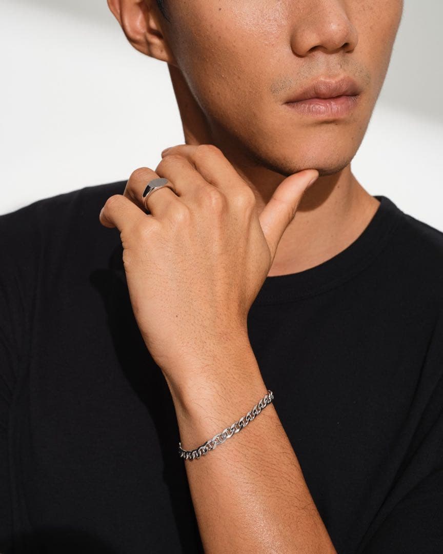 【希少品】トムウッド/ジュードブレスレット/シルバー/7.7インチ