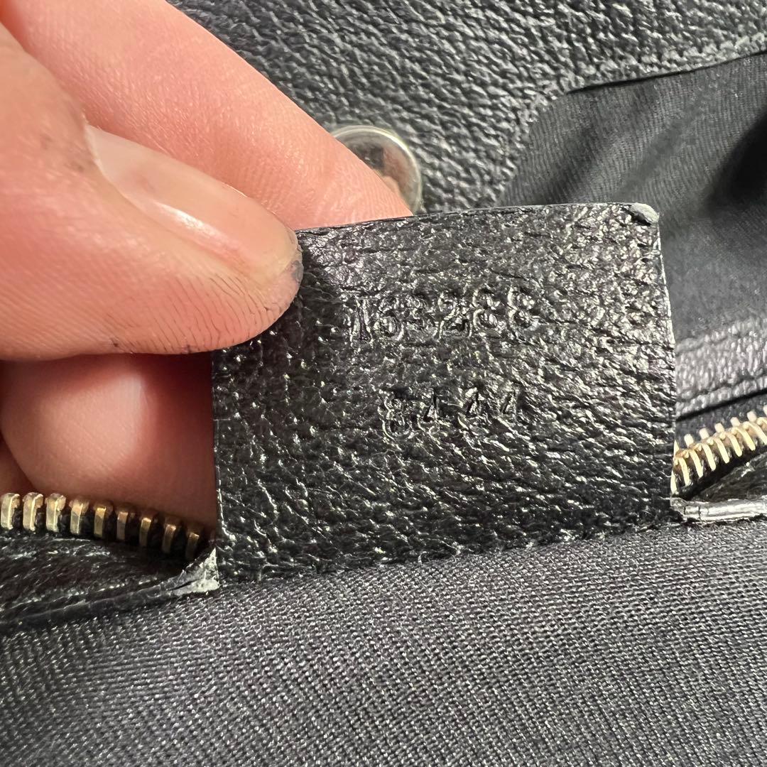 GUCCI グッチ トートバッグ GGキャンバス ブラック 肩掛け可能