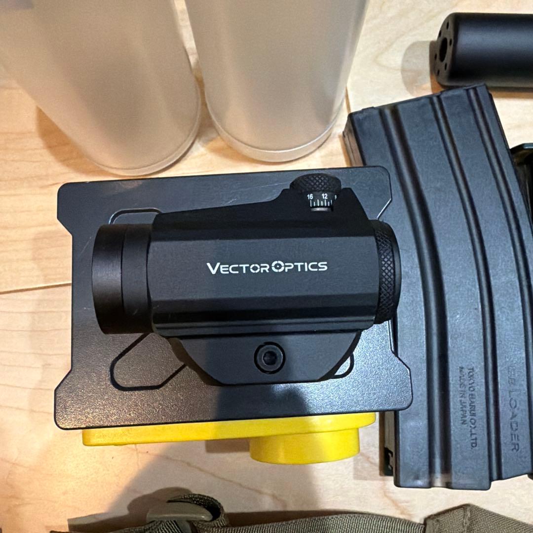 サバゲ引退セット Vector Opticsサイト、LBXスリング、弾速計