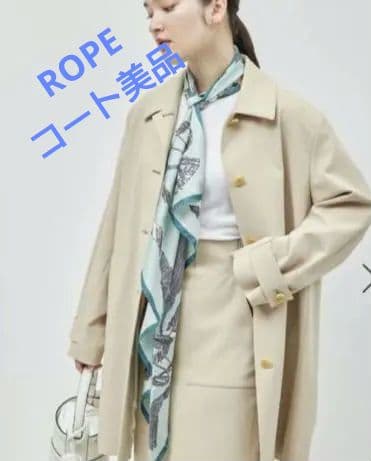 【ROPE】軽量ミドル丈ステンカラーコート