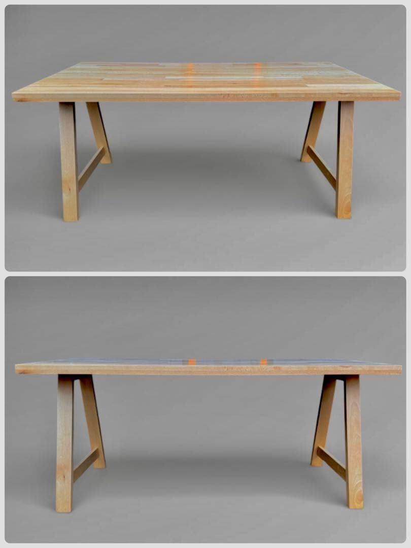 【美品】ニトリ Nコレクション ダイニング テーブル T-06 天然木 北欧