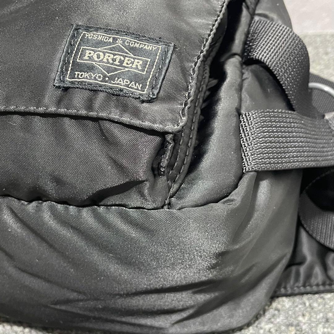 極美品✨ PORTER タンカー ボディバッグウエストバック 黒 ヒップバッグ