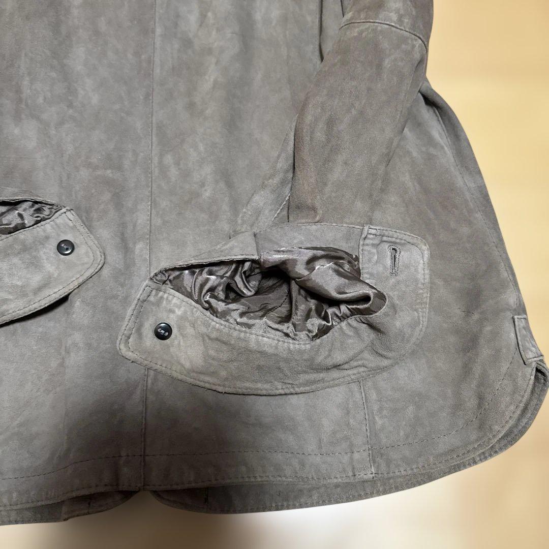 T*E様 EMMETI スエード シャツジャケット　グレージュ　やぎ革　サイズ5