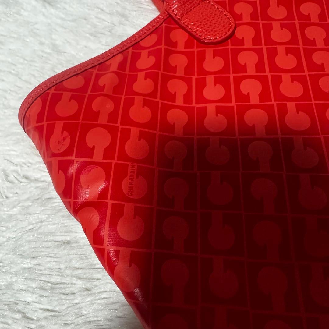 美品 GHERARDINI ソフティ　トートバッグ　総柄　大容量　A4可