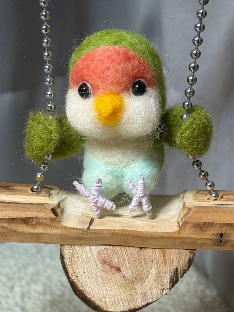 羊毛フェルト　ハンドメイド　みんなでお正月アスレチック