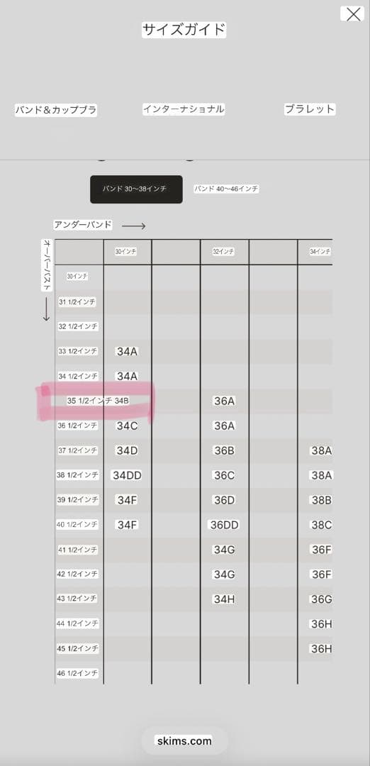 SKIMS アルティメット プッシュアップブラ（クレイカラー）75B size
