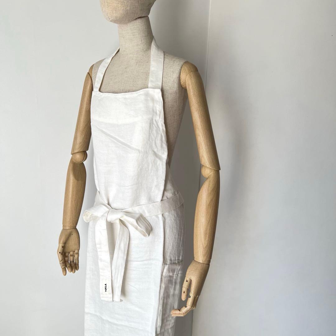 【新品】Tekla エプロン リネン 白 テクラ キッチン