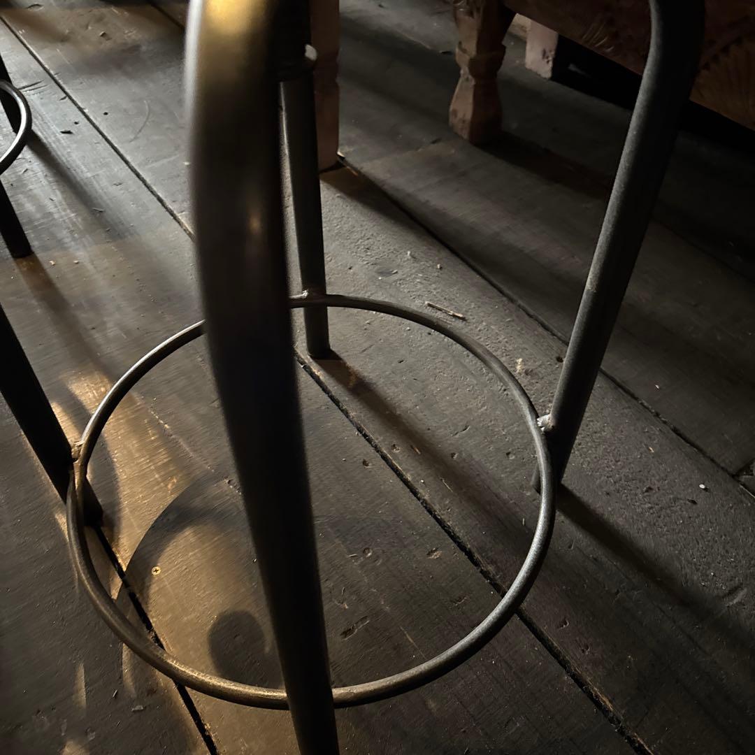 インドアイアンアップダウンスツール 丸座椅子Ｃ