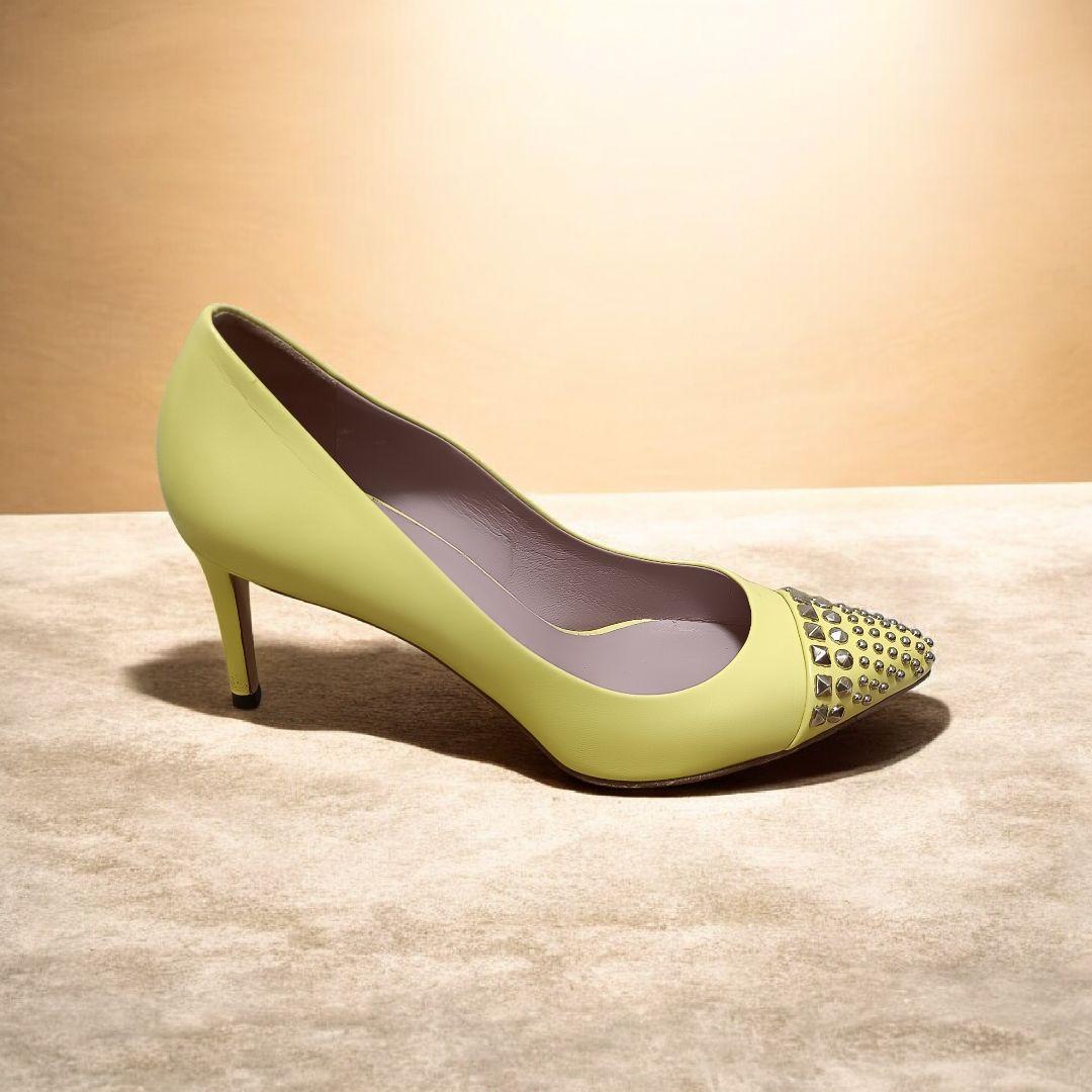 希少カラー★GUCCI グッチ スタッズ パンプス イエロー 36（23cm）