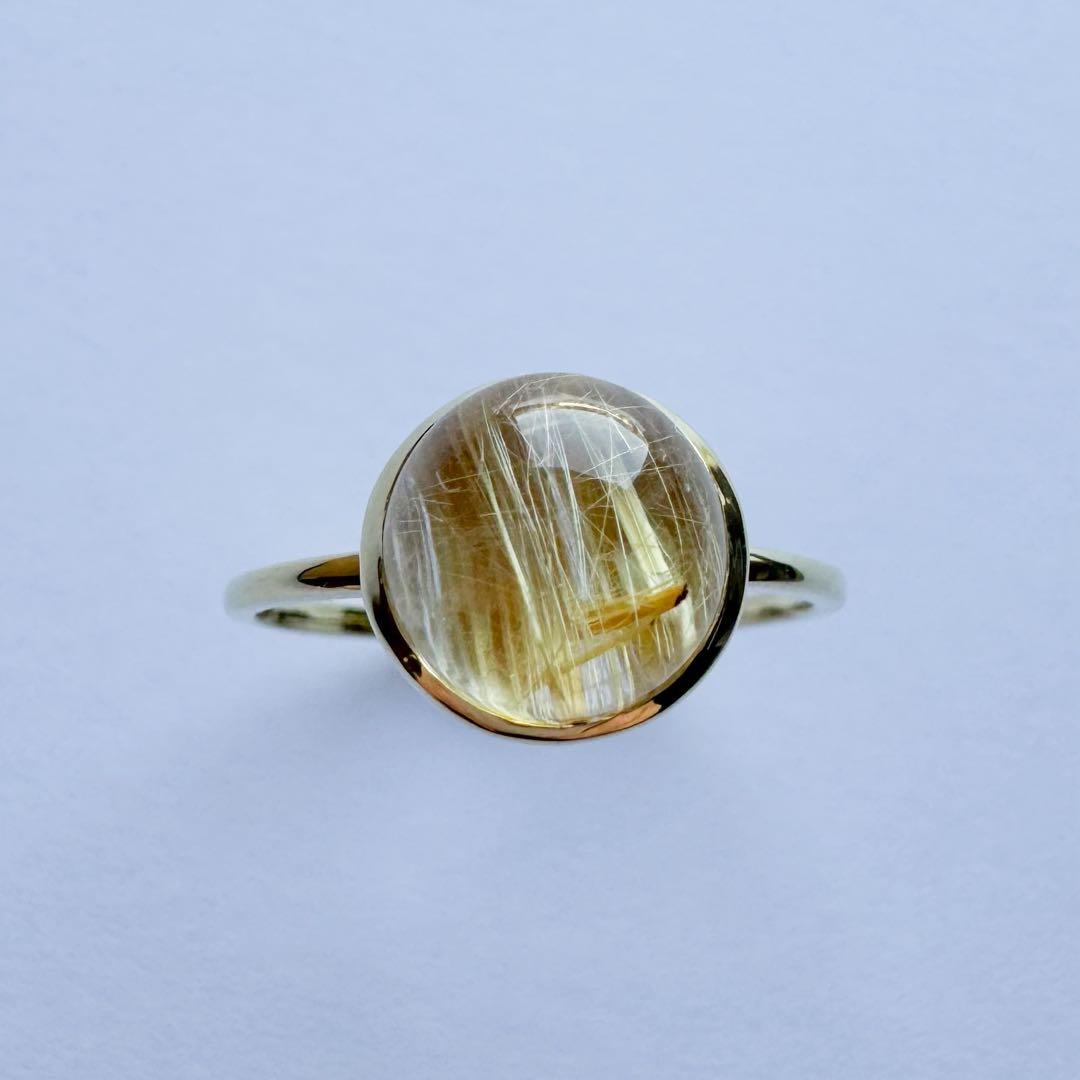 K18 ルチルクォーツ リング