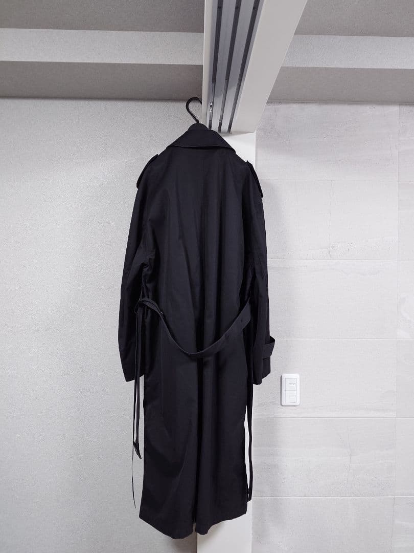 ジャケット・アウター stein oversised trench coat 22aw black S