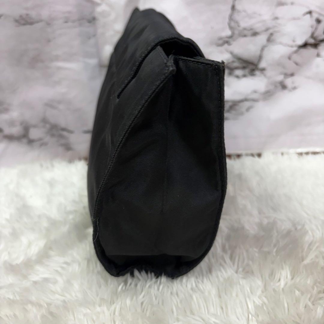 PRADA アクセサリーポーチ ナイロン 三角ロゴ ギャランティ付 MV459