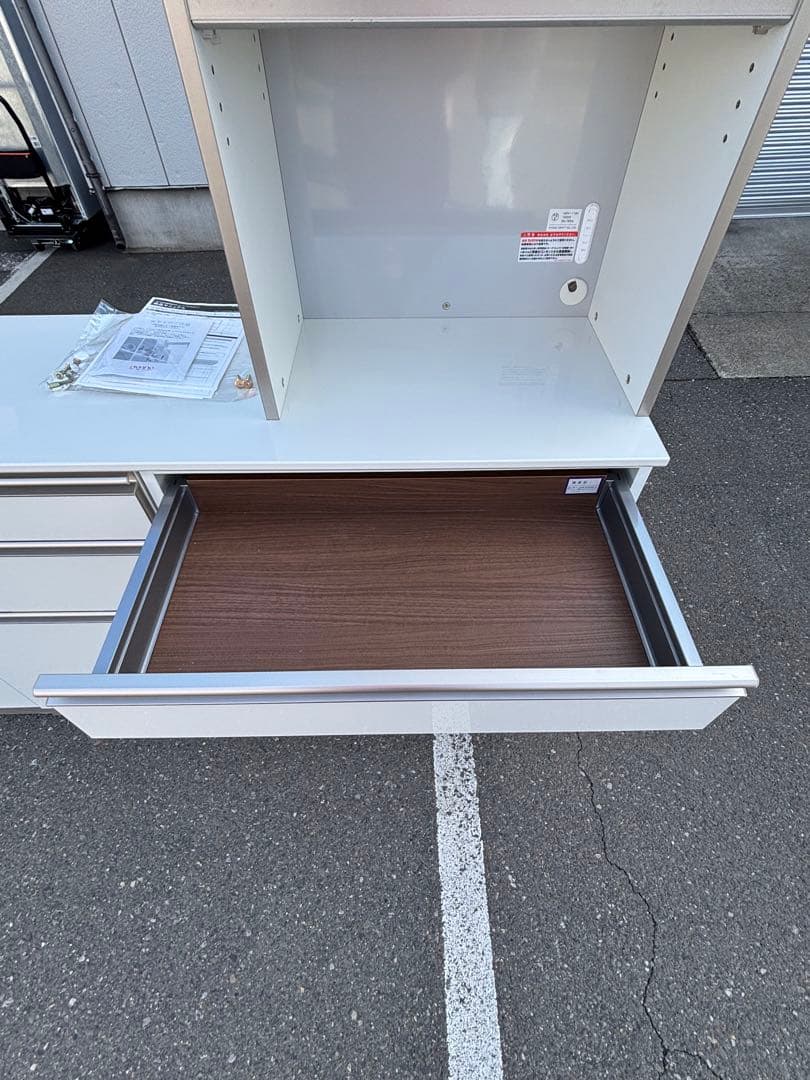 AYANO 綾野製作所 食器棚 キッチンボード ホワイト