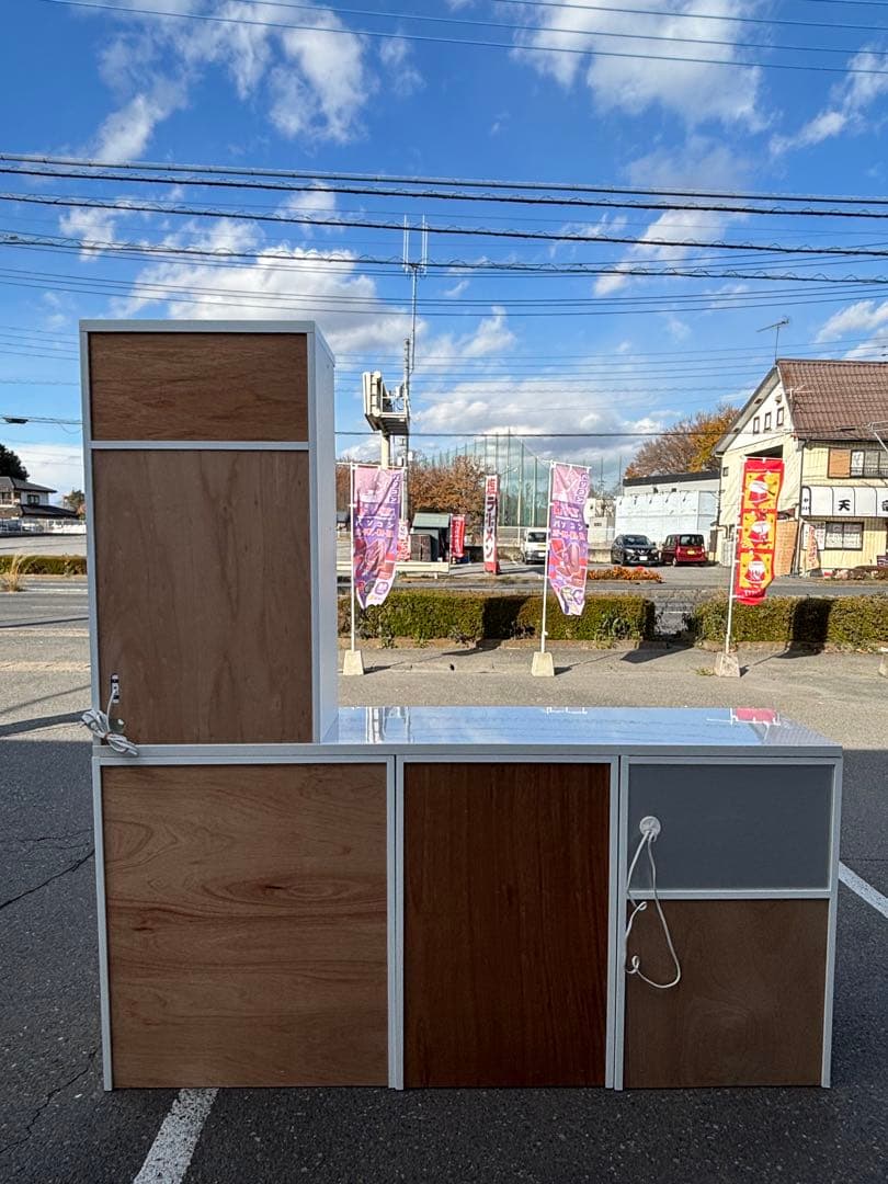 AYANO 綾野製作所 食器棚 キッチンボード ホワイト