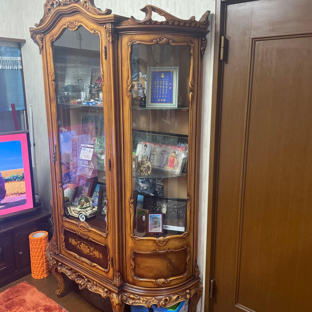 アンティーク飾り棚・引き取り限定