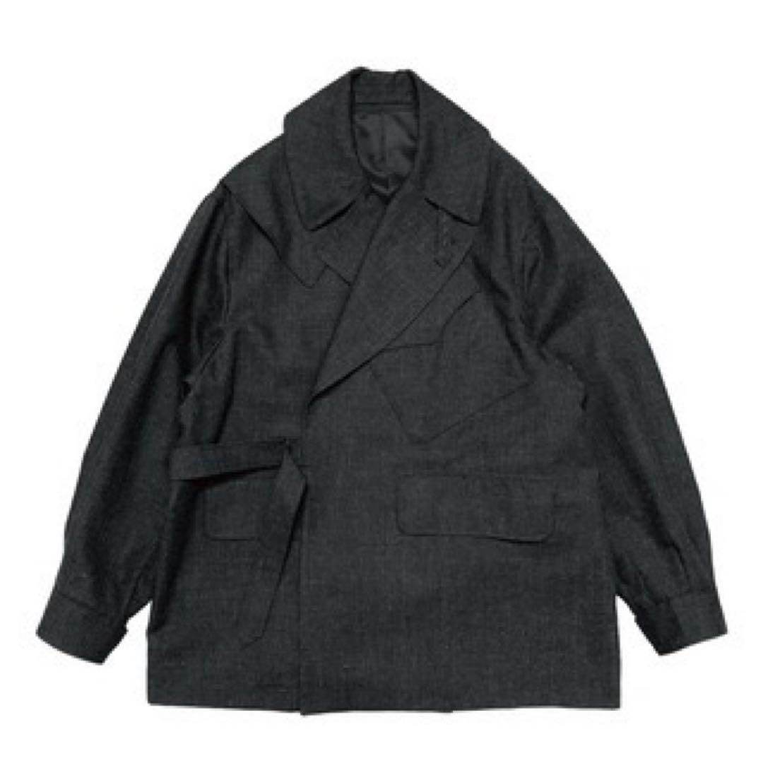 ジャケット・アウター blurhms wool ramie motorcycle jacket