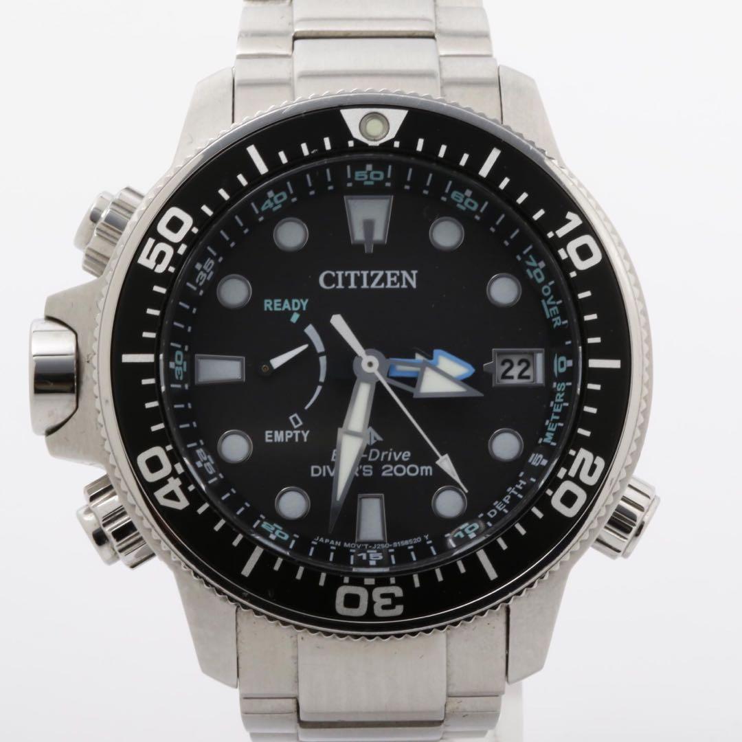 シチズン プロマスター　デイト黒文字盤　BN2031-85E 美品