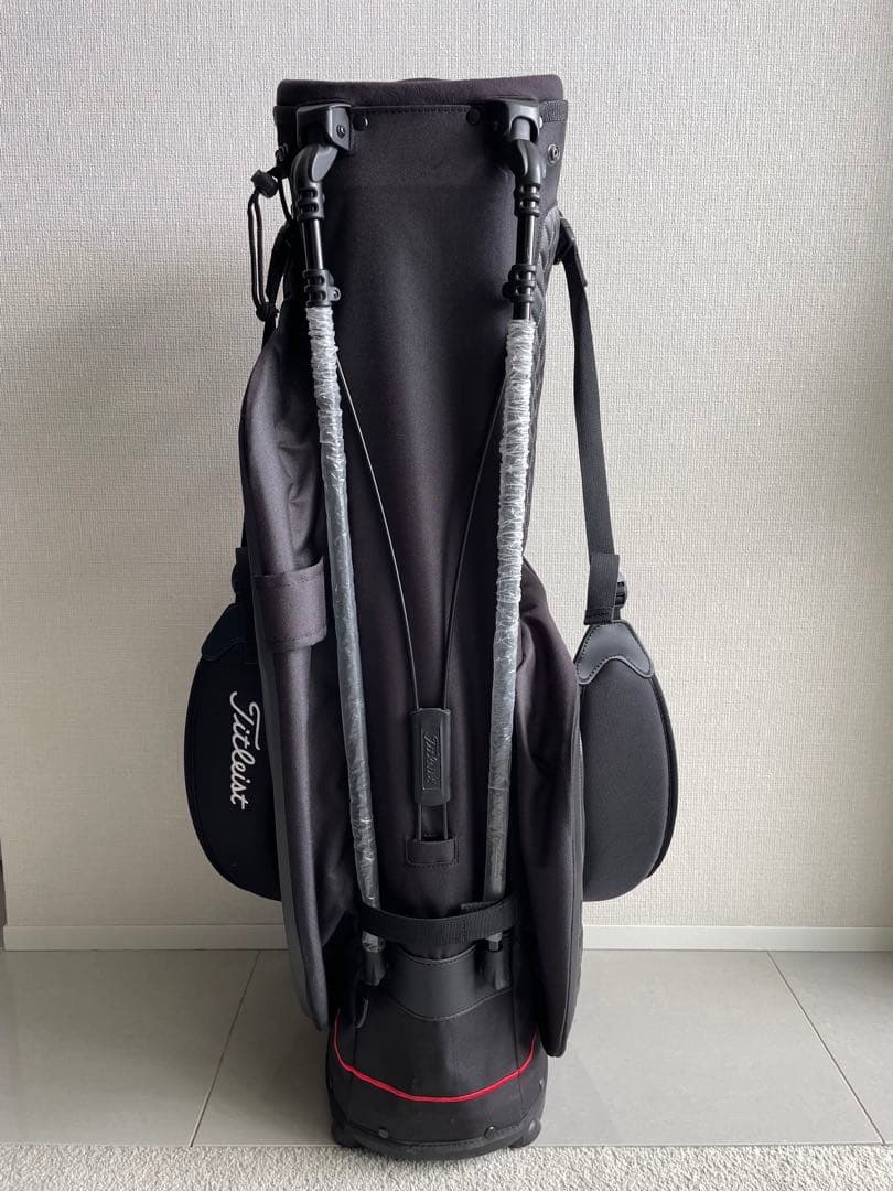 Titleist ゴルフキャディバッグ ブラック/レッド