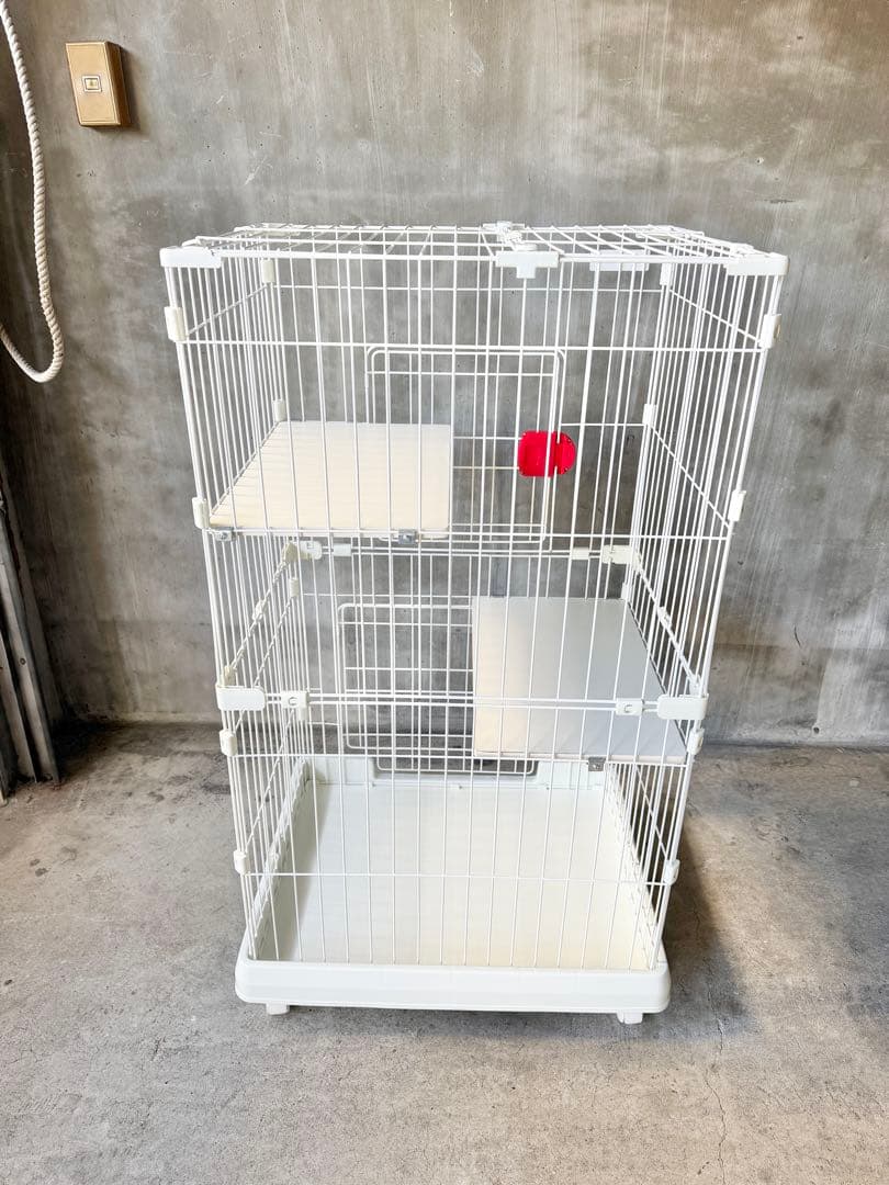 アイリスオーヤマ キャットケージ PMCC-115H 大型 キャスター付き