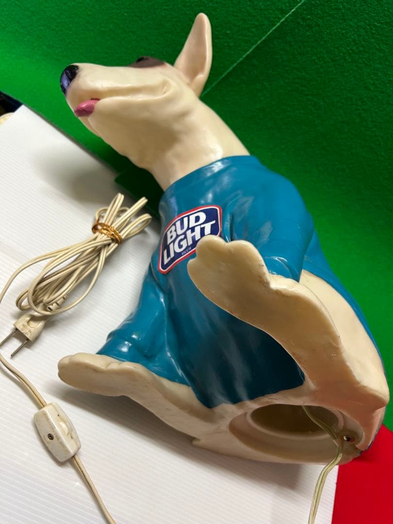★ROXY★BUD LIGHT ブルテリア　バド犬　店頭用　ランプ　ソフビ