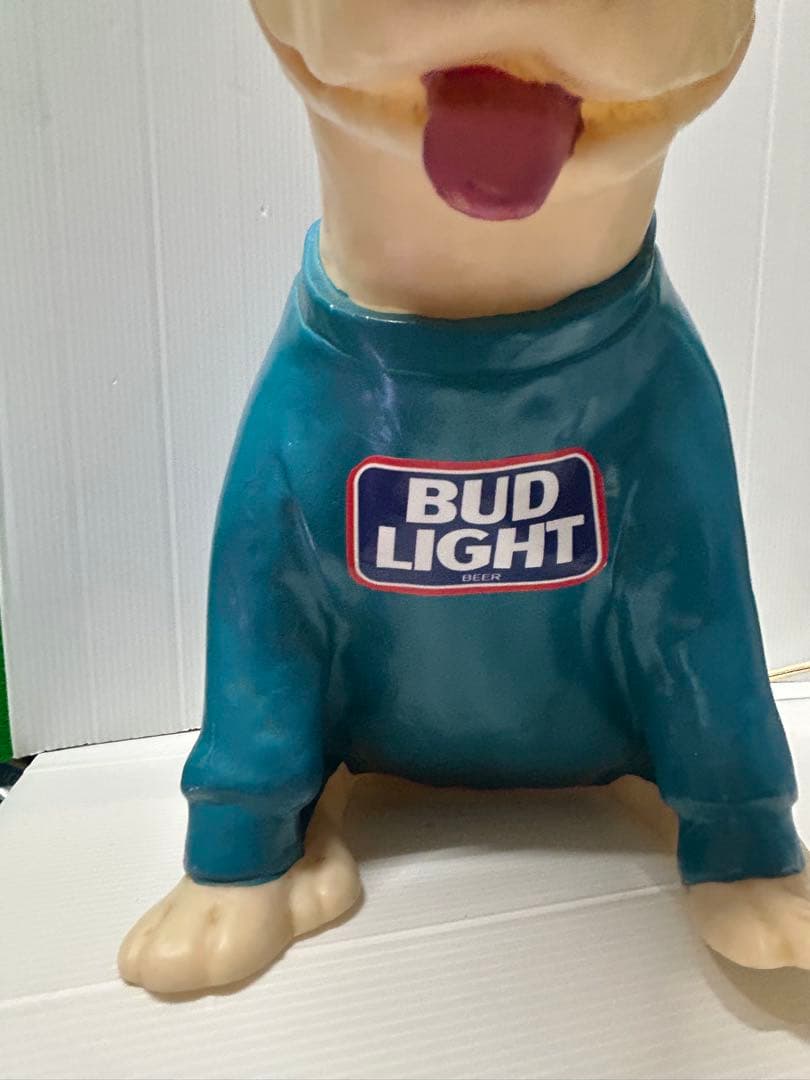 ★ROXY★BUD LIGHT ブルテリア　バド犬　店頭用　ランプ　ソフビ