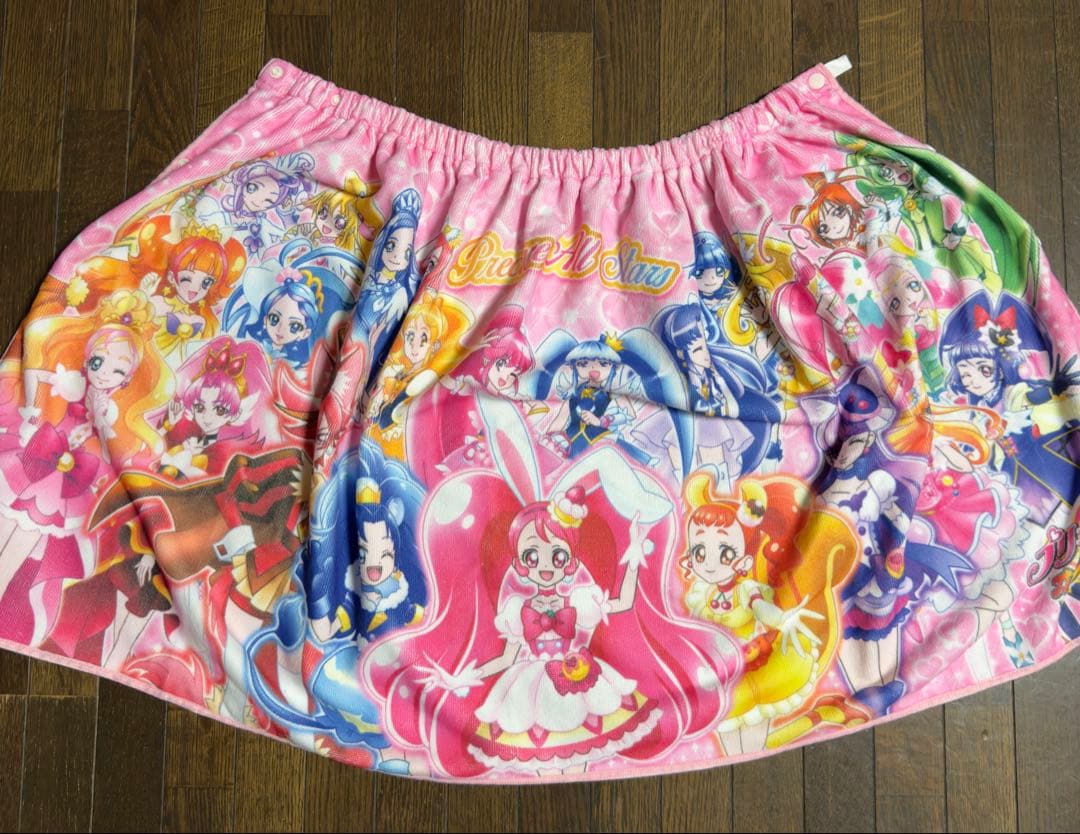 さ*ち様 プリキュア-アイカツパジャマ&ラップタオルセット 130&140㎝